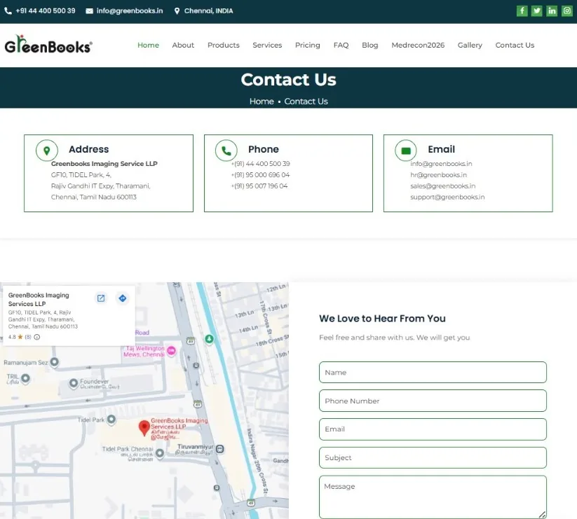 Contact Greenbooks